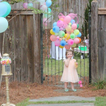My Clients' precious girl and a gate from New Orleans.