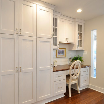 Cottage White Kitchen Design Lake of the Woods, VA