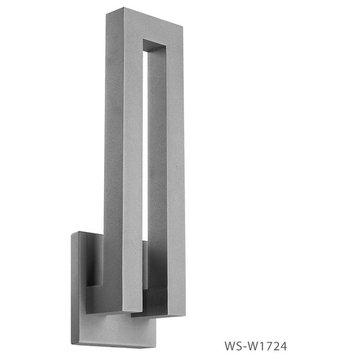 LED Wall Sconce, Graphite With White