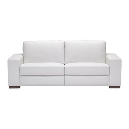 Natuzzi Editions Leather 2 Cushion Sofa with 2 Motion A397 - Sofas