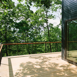 Exterior Railing with Custom Drink Rail - Home Fencing And Gates