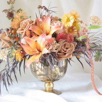 Slow Flowers November 2019 - design inspiration with heirloom chrysanthemums