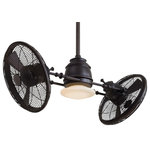 Minka Aire - Minka Aire F802-KA Vintage Gyro - Ceiling Fan with Light Kit in Traditional Styl - Shade Included: TRUE  Rod LengtVintage Gyro Ceiling Kocoa Kocoa Blade Ti *UL Approved: YES Energy Star Qualified: n/a ADA Certified: n/a  *Number of Lights: 1-*Wattage:100w T4(E11) Mini Cand Haolgen bulb(s) *Bulb Included:Yes *Bulb Type:T4(E11) Mini Cand Haolgen *Finish Type:Kocoa