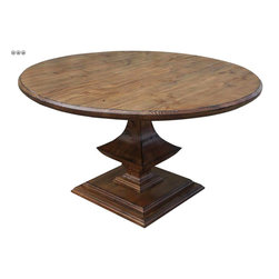 Mortise & Tenon Custom Furniture Store in Los Angeles - Algonquin Round Trestle Dining Table - Dining Tables