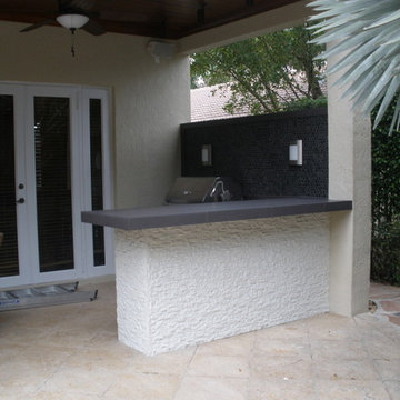 Outdoor Bar, kitchen and Outdoor Draperies