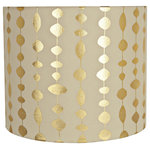 Aspen Creative Corporation - 31097 Drum Shaped Spider Lamp Shade, Beige, 12" wide, 12"x12"x10" - Aspen Creative is dedicated to offering a wide assortment of attractive and well-priced portable lamps, kitchen pendants, vanity wall fixtures, outdoor lighting fixtures, lamp shades, and lamp accessories. We have in-house designers that follow current trends and develop cool new products to meet those trends. Product Detail