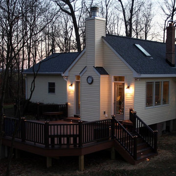 Fun Room - with trex deck, fireplace and hidden room