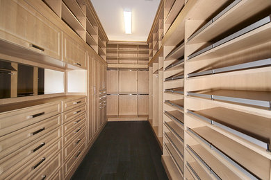 Inspiration for a mid-sized contemporary closet remodel in Miami