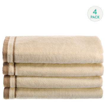Cotton Fingertip Towels 4 pc. Set 11x18 inch, Cream