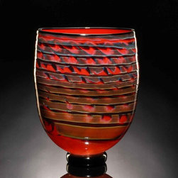 Bernard Katz Glass - Tapestry Vase - Vases