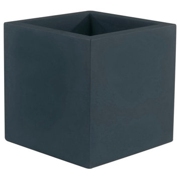 Studio Vondom Cube Planter 23.5"H Basic Anthracite