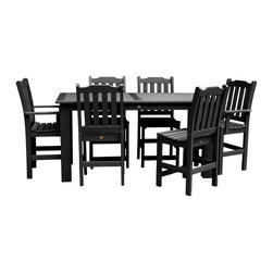 Highwood USA - Lehigh 7-Piece Rectangular Counter-Height Dining Set - Outdoor Dining Sets