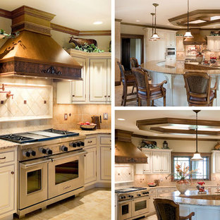 75 Beautiful Kitchen With Laminate Countertops And Travertine