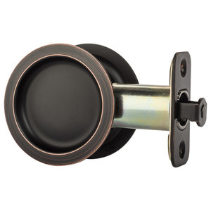 National Hardware N350-355 Pocket Door Latch Oil Rubbed Bronze Steel 