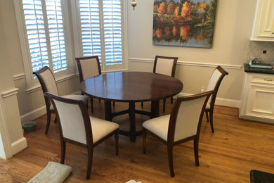 Minimalist dining room photo in Houston