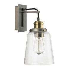 Capital Lighting 1-LT Sconce 3711GA-135 - Graphite With Aged Brass