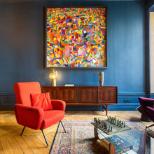 Lyon Houzz Tour: Striking Blue Apartment Packed With Personality