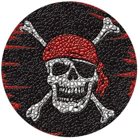 Drop-In Pirate Vinyl Swimming Pool Mat, 59" X 59"