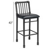 Acme Set of 2 Bar Chair With Black Finish 72032