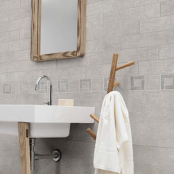 Fly Zone Fiber Porcelain Tile Series - Grigio Mix - Wall And Floor Tile