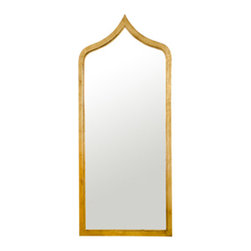 Worlds Away Adina Gold leafed Extra Long Mirror - Bathroom Mirrors