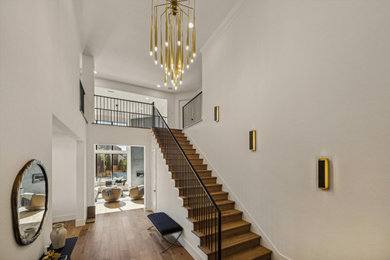 Inspiration for a contemporary staircase remodel in Houston