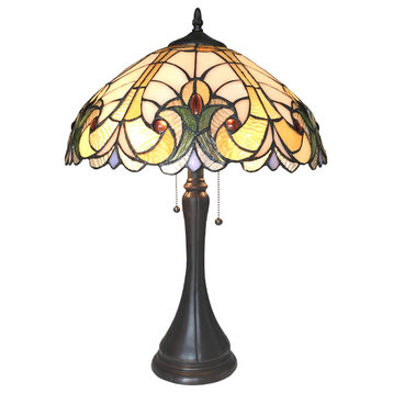 Chloe Lighting Amor 2 Light Victorian Table Lamp