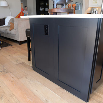 IKEA kitchen remodel with custom shaker style cabinet fronts