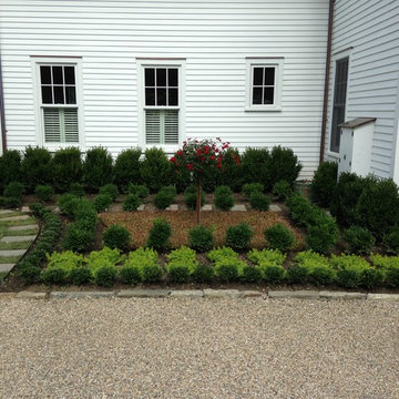 Foundation Planting & Boxwood Parterre