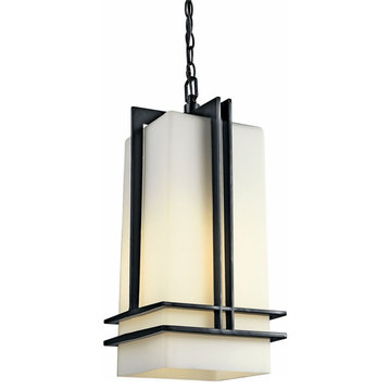 1 light Outdoor Pendant - 17 inches tall by 6.5 inches wide - Outdoor Ceiling