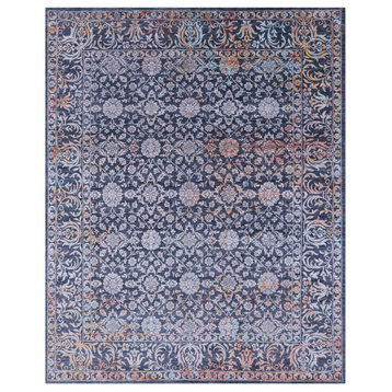 Persian Wool and Silk Hand Knotted Rug 8' 0" X 10' 0" Q8705