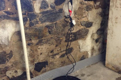 Basement waterproofing finished product