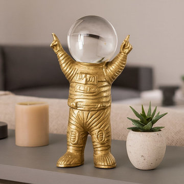 A Little Whimsy: Astronaut with Crystal Orb Head