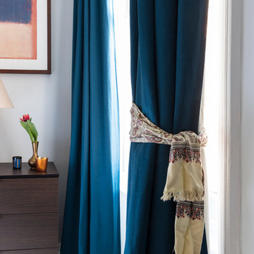 Chiswick Mansion Flat- Exotic & Masculine Bedroom