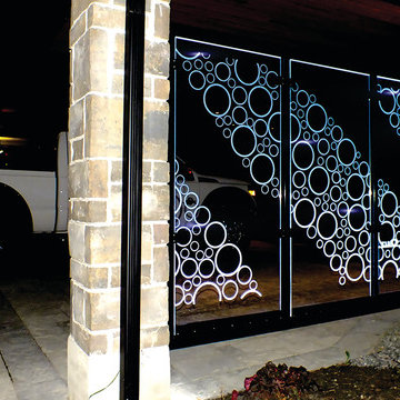 Illuminated Glass Privacy Panels