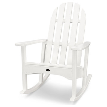 Trex Outdoor Furniture Cape Cod Adirondack Rocking Chair, Classic White