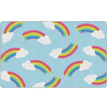 Flagship Carpets CA1992-28SG Schoolgirl Style Hello Sunshine Whimsical Rainbows