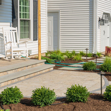Front Yard Landscaping Design, Walkway and Lighting