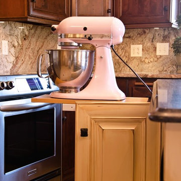 Rustic Cherry Kitchen Remodel by Swita Cabinetry