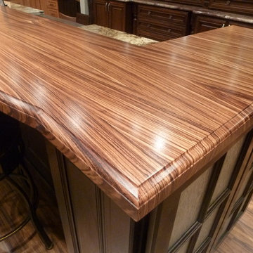 Custom Zebrawood countertop