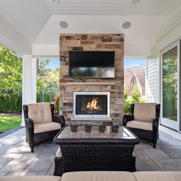 Back Patio Fireplace