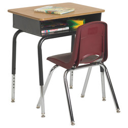 Contemporary Kids Desks And Desk Sets Ecr4Kids Metal Open Front Desk Pack Of 2
