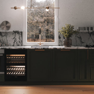 Modern Farmhouse Kitchen & Living Room