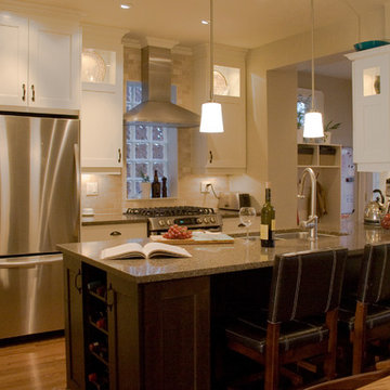 Timeless and Functional Two-Toned Kitchen in a Toronto Home