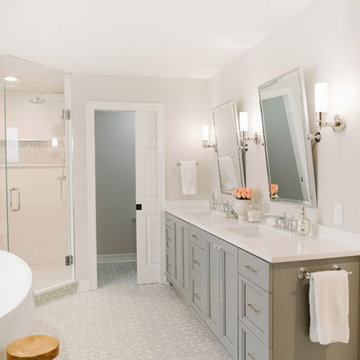 Clean and Tranquil Master Bathroom