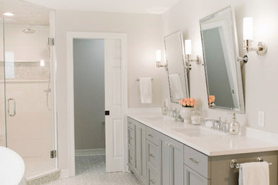 Inspiration for a transitional bathroom remodel in Denver