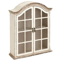 Traditional Looking Wood Metal Wall Cabinet