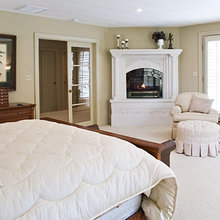 Corner Fireplace Master Bedroom