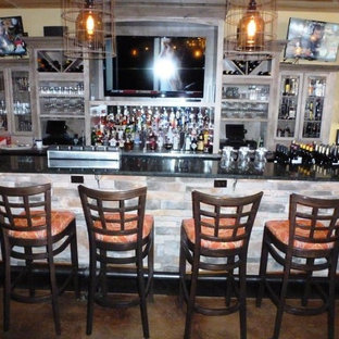 Example of a classic home theater design in Huntington