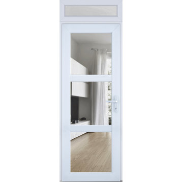 Front Exterior Prehung Door See-through / Manux 8555 White / 36 x 96" Left In